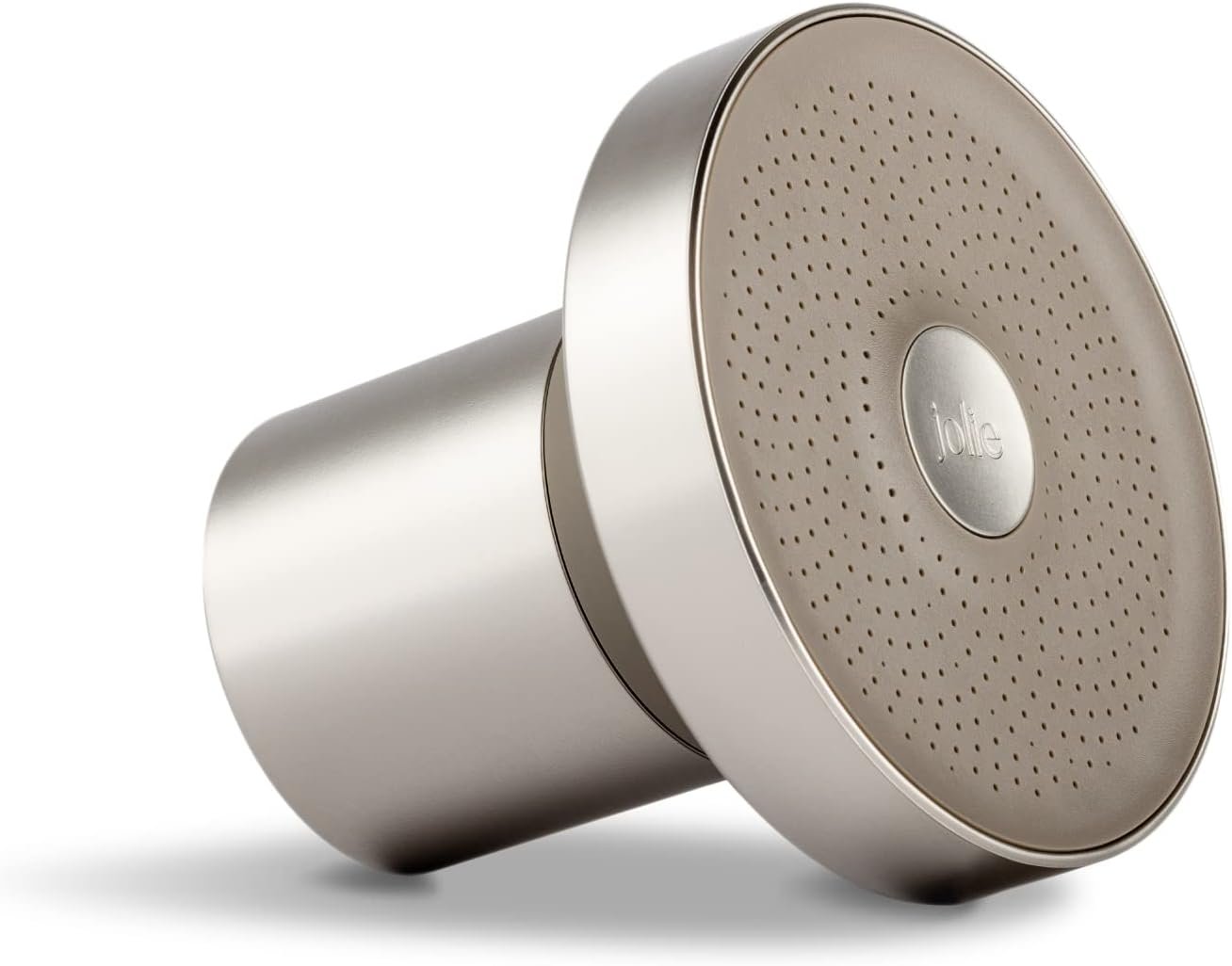 Jolie brushed steel filtered showerhead